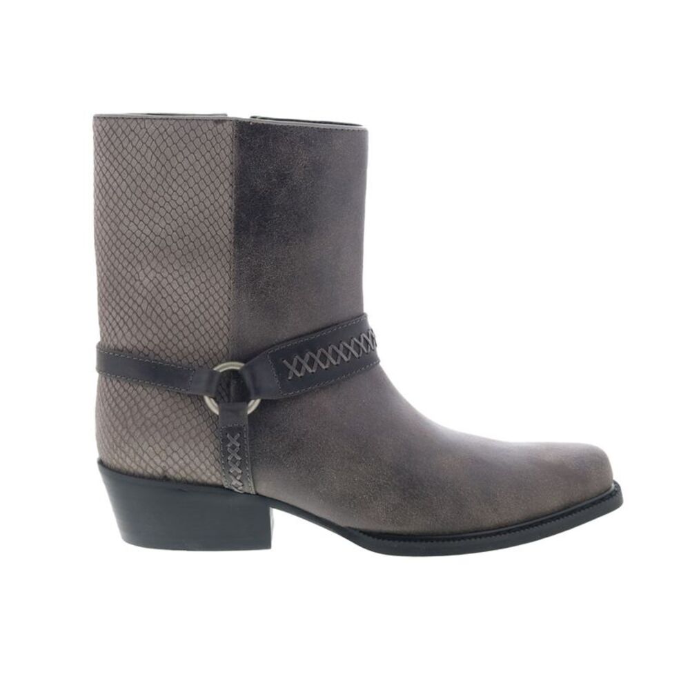Dingo Mens Butch Cowboy Boots Gray Boots (NWT)